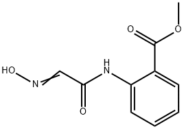 METHYL 2-{[(2E)-2-(HYDROXYIMINO)ETHANOYL]AMINO}BENZOATE Struktur