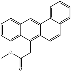 ベンゾ[a]アントラセン-7-酢酸メチル 化学構造式