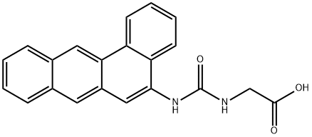 N-(Benz[a]anthracen-5-ylcarbamoyl)glycine Struktur