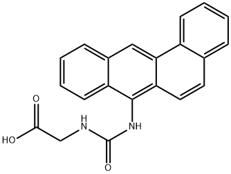 N-(Benz[a]anthracen-7-ylcarbamoyl)glycine Struktur