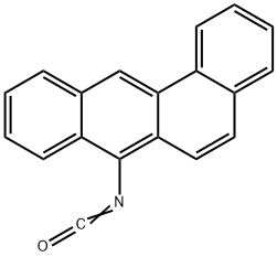 ベンゾ[a]アントラセン-7-イルイソシアナート 化学構造式
