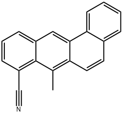 7-Methylbenz[a]anthracene-8-carbonitrile Struktur
