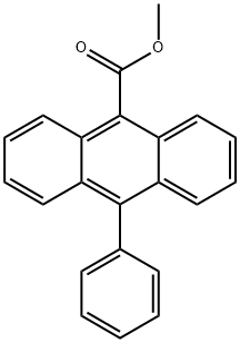 10-Phenylanthracene-9-carboxylic acid, methyl ester Structure