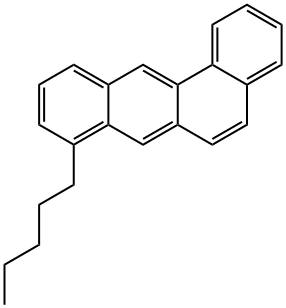 8-Pentylbenz[a]anthracene Structure