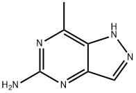 1H-Pyrazolo[4,3-d]pyrimidin-5-amine, 7-methyl- (9CI) Struktur