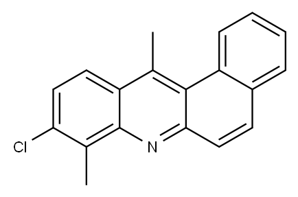 9-Chloro-8,12-dimethylbenz[a]acridine Structure