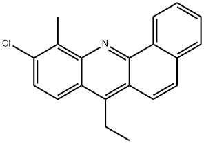 10-Chloro-7-ethyl-11-methylbenz[c]acridine Struktur