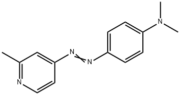 4-[[p-(ジメチルアミノ)フェニル]アゾ]-2-メチルピリジン 化学構造式