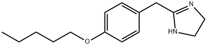 2-[(4-pentoxyphenyl)methyl]-4,5-dihydro-1H-imidazole Structure