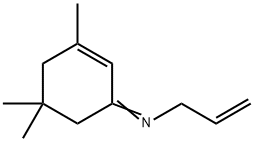 3,5,5-trimethyl-N-prop-2-enyl-cyclohex-2-en-1-imine Structure