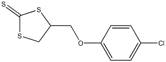 4-[(4-chlorophenoxy)methyl]-1,3-dithiolane-2-thione Structure
