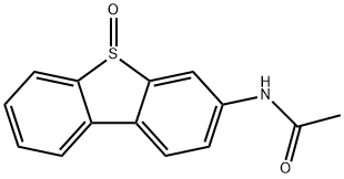 3-Acetylaminodibenzothiophene 5-oxide Struktur
