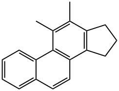 16,17-Dihydro-11,12-dimethyl-15H-cyclopenta[a]phenanthrene 结构式