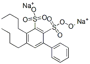 Dibutyl-2-hydroxy-(1,1'-biphenyl)disulfonic acid disodium salt Structure