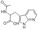 2-ACETYL-3-(1H-PYRROLO[2,3-B]PYRIDIN-3-YL)-DL-ALANINE, 63024-18-0, 结构式
