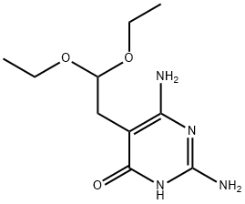 2,6-DIAMINO-5-(2,2-DIETHOXYETHYL)PYRIMIDIN-4-OL Struktur