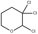 2,3,3-TRICHLOROTETRAHYDRO-2H-PYRAN Struktur