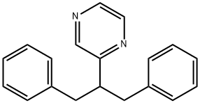 2-(1,3-diphenylpropan-2-yl)pyrazine Struktur