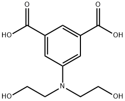 5-(bis(2-hydroxyethyl)amino)benzene-1,3-dicarboxylic acid Structure