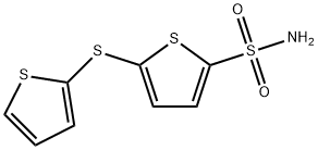 5-(2-THIENYLTHIO)THIOPHENE-2-SULFONAMIDE Struktur