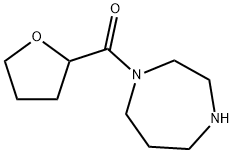 1-(テトラヒドロフラン-2-イルカルボニル)-1,4-ジアゼパン 化学構造式