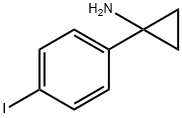 1-(4-碘苯基)-环丙胺 结构式