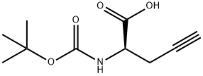 Boc-D-炔丙基甘氨酸, 63039-46-3, 结构式