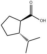 Cyclopentanecarboxylic acid, 2-(1-methylethyl)-, (1R,2S)- (9CI) 结构式