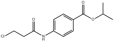 propan-2-yl 4-(3-chloropropanoylamino)benzoate 结构式