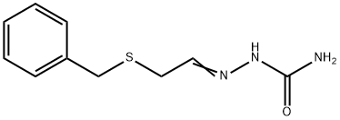 (2-benzylsulfanylethylideneamino)urea Struktur