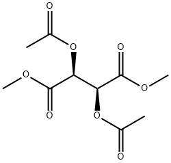 dimethyl (2S,3S)-2,3-diacetyloxybutanedioate Struktur