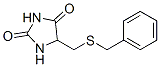5-(benzylsulfanylmethyl)imidazolidine-2,4-dione Struktur