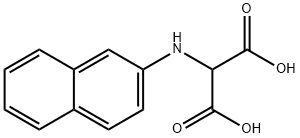 2-(naphthalen-2-ylamino)propanedioic acid Struktur