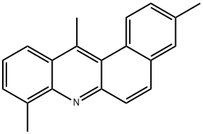 3,8,12-トリメチルベンゾ[a]アクリジン 化学構造式