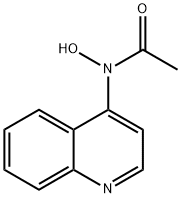 N-(4-Quinolyl)acetohydroxamic acid Struktur