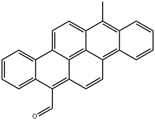 14-Methyldibenzo[b,def]chrysene-7-carbaldehyde Struktur
