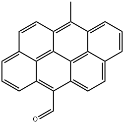 6-Methyldibenzo[def,mno]chrysene-12-carbaldehyde Struktur