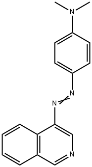 4-[[p-(Dimethylamino)phenyl]azo]isoquinoline 结构式