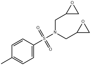 N,N-二(环氧乙烷甲基)对甲苯磺酰胺, 63040-98-2, 结构式
