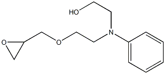 2-[N-[2-[(2,3-Epoxypropan-1-yl)oxy]ethyl]anilino]ethanol Struktur