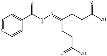 4-[(pyridin-4-ylcarbonyl)hydrazono]heptanedioic acid|