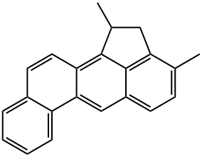 1,2-Dihydro-1,3-dimethylbenz[j]aceanthrylene Struktur