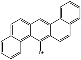 ジベンゾ[a,h]アントラセン-7-オール 化学構造式