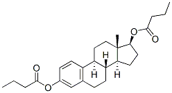 estra-1,3,5(10)-triene-3,17beta-diol dibutyrate  Struktur