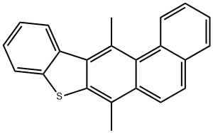 7,13-Dimethylbenzo[b]phenanthro[3,2-d]thiophene Struktur
