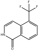5-(TRIFLUOROMETHYL)-1(2H)-ISOQUINOLINONE 化学構造式