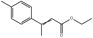 ethyl (E)-3-(4-methylphenyl)but-2-enoate 结构式