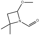 1-Azetidinecarboxaldehyde, 4-methoxy-2,2-dimethyl- (9CI) Structure