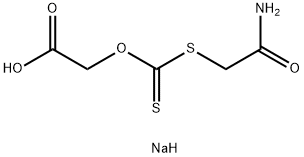 sodium [[(2-amino-2-oxoethyl)thio]thioxomethoxy]acetate  Struktur