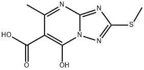 7-hydroxy-5-methyl-2-(methylthio)-1,2,4-triazolo[1,5-a]pyrimidine-6-carboxylic acid Structure